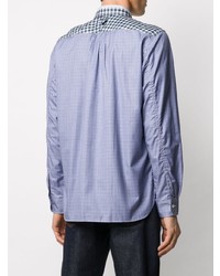 Chemise à manches longues à rayures verticales bleu clair Junya Watanabe MAN