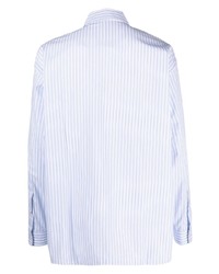 Chemise à manches longues à rayures verticales bleu clair Closed