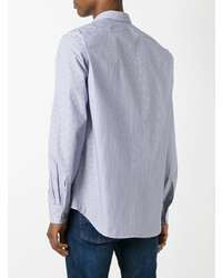 Chemise à manches longues à rayures verticales bleu clair 3.1 Phillip Lim