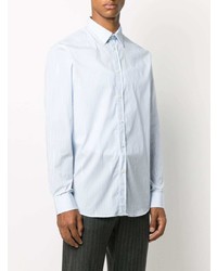 Chemise à manches longues à rayures verticales bleu clair Zadig & Voltaire