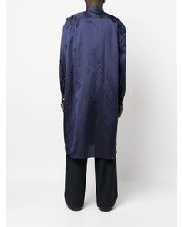 Chemise à manches longues à rayures verticales bleu marine Comme Des Garcons Homme Plus