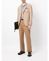Chemise à manches longues à rayures verticales marron foncé Polo Ralph Lauren