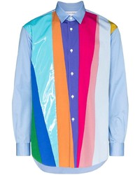 Chemise à manches longues à rayures verticales multicolore Comme Des Garcons SHIRT