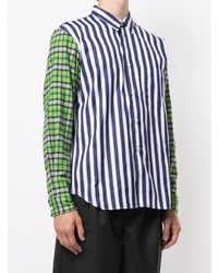 Chemise à manches longues à rayures verticales multicolore Comme Des Garcons Homme Plus