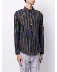 Chemise à manches longues à rayures verticales multicolore PS Paul Smith