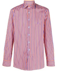 Chemise à manches longues à rayures verticales multicolore Etro