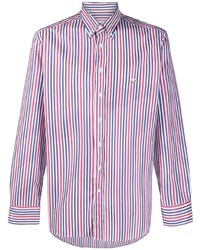 Chemise à manches longues à rayures verticales multicolore Etro