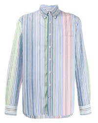 Chemise à manches longues à rayures verticales multicolore Gitman Vintage