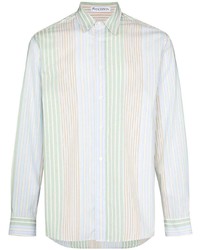 Chemise à manches longues à rayures verticales multicolore JW Anderson