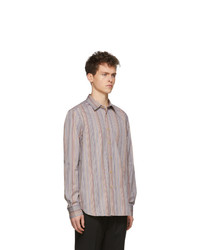 Chemise à manches longues à rayures verticales multicolore Paul Smith