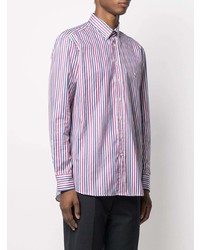 Chemise à manches longues à rayures verticales multicolore Etro