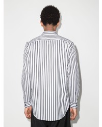 Chemise à manches longues à rayures verticales noire et blanche Comme Des Garcons SHIRT