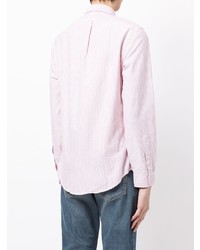 Chemise à manches longues à rayures verticales rose Polo Ralph Lauren
