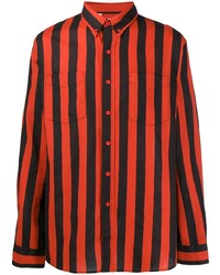 Chemise à manches longues à rayures verticales rouge et noir Levi's Vintage Clothing