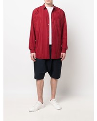 Chemise à manches longues à rayures verticales rouge Comme Des Garcons SHIRT