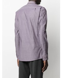 Chemise à manches longues à rayures verticales violet clair BOSS HUGO BOSS