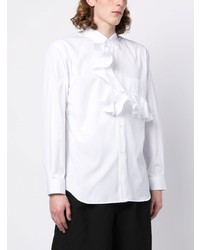 Chemise à manches longues à volants blanche Comme Des Garcons SHIRT