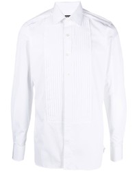 Chemise à manches longues à volants blanche Tom Ford