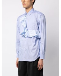 Chemise à manches longues à volants bleu clair Comme Des Garcons SHIRT