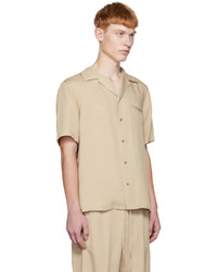 Chemise à manches longues beige Nili Lotan