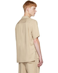 Chemise à manches longues beige Nili Lotan