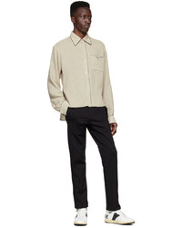 Chemise à manches longues beige Rhude