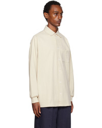 Chemise à manches longues beige Jacquemus