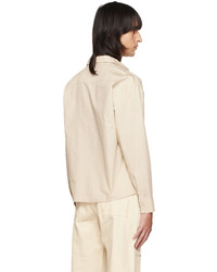 Chemise à manches longues beige Carson Wach