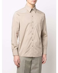 Chemise à manches longues beige Lemaire