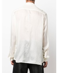 Chemise à manches longues beige Rick Owens