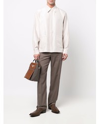 Chemise à manches longues beige Acne Studios