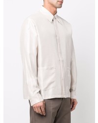 Chemise à manches longues beige Acne Studios