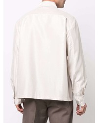 Chemise à manches longues beige Acne Studios