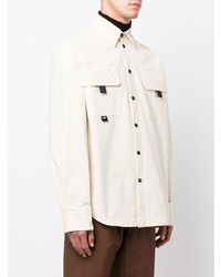 Chemise à manches longues beige MSGM