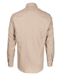 Chemise à manches longues beige Man On The Boon.