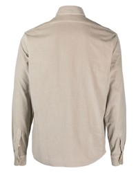 Chemise à manches longues beige Boglioli