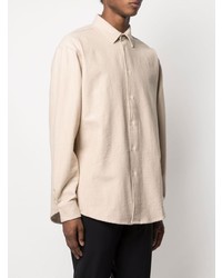 Chemise à manches longues beige Soulland