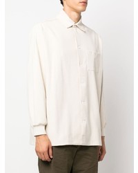 Chemise à manches longues beige Jacquemus