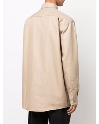 Chemise à manches longues beige Acne Studios