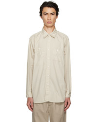 Chemise à manches longues beige Engineered Garments