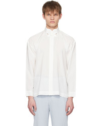 Chemise à manches longues beige Homme Plissé Issey Miyake