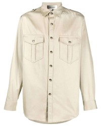 Chemise à manches longues beige Isabel Marant