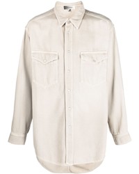 Chemise à manches longues beige Isabel Marant