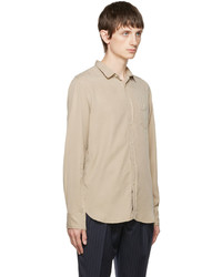 Chemise à manches longues beige Officine Generale