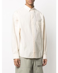 Chemise à manches longues beige Jacquemus