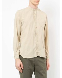 Chemise à manches longues beige Kent & Curwen