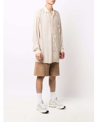 Chemise à manches longues beige Acne Studios