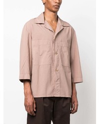 Chemise à manches longues beige Lemaire