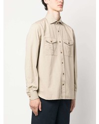 Chemise à manches longues beige Glanshirt