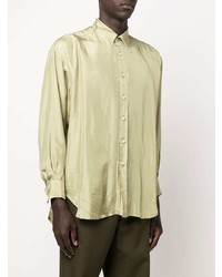 Chemise à manches longues beige Edward Cuming